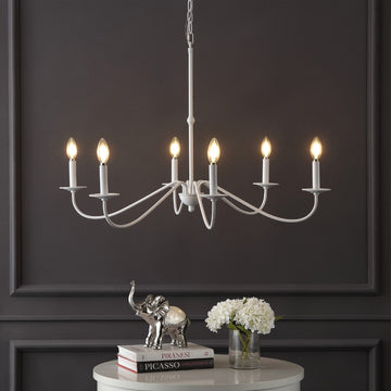 Wicklow 34.75" Bohemian Farmhouse Iron LED Chandelier
